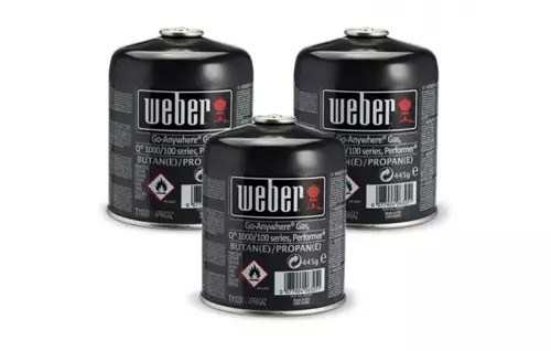 Weber® Driepak Gasbusjes (445 gram)