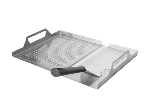 2-In-1 Grill Tray met Spatel, Boretti, BBQkopen