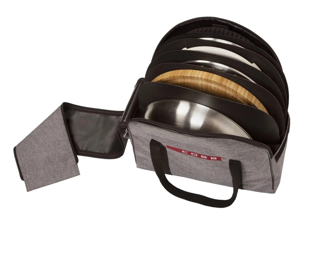 Accessoire tas grijs met details, Cobb, bbqkopen