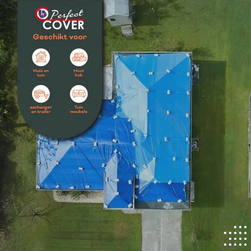 AFDEKZEIL BLAUW  2 x 3 MTR 80 GR/M² perfect cover, verbo, bbqkopen.nl