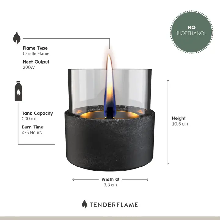 Aster Lava Black afmetingen, Tenderflame, bbqkopen.nl