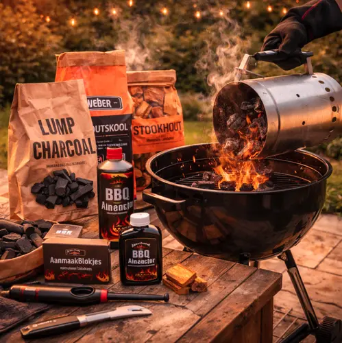 Aanmaken en brandstof