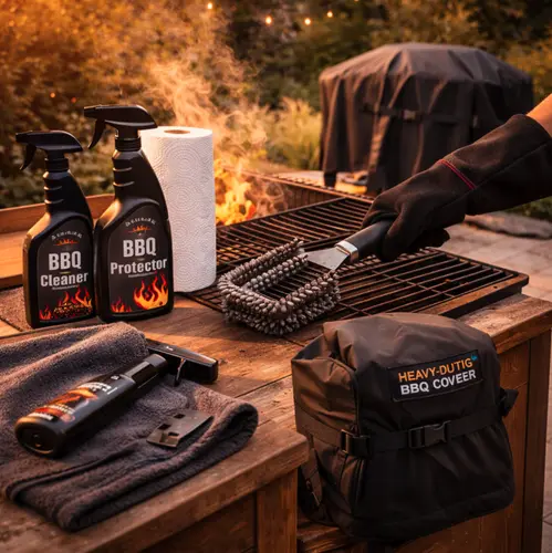 Barbecue bescherming en reiniging