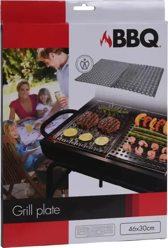 BBQ GRILPLAAT 2STS RVS