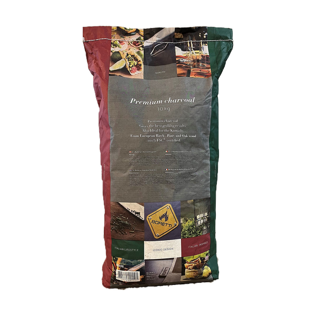 Boretti Houtskool (10 kg), Achterkant, Boretti, BBQkopen