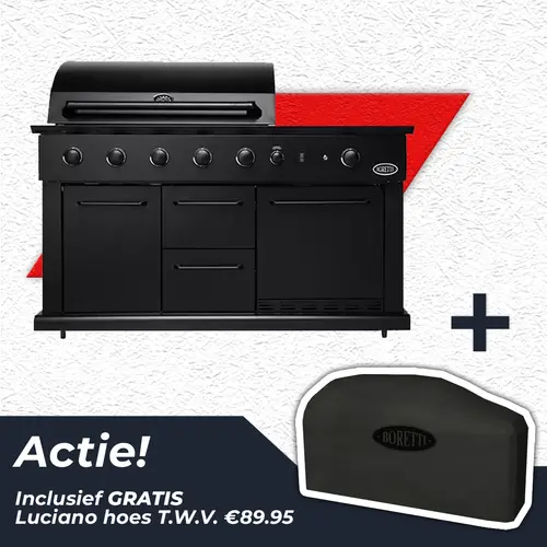 Boretti Luciano Nero Outdoor Kitchen actie, Boretti, BBQkopen
