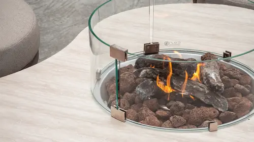 Cosiloft Novi espresso brown / stone look detail, Cosi, bbqkopen.nl