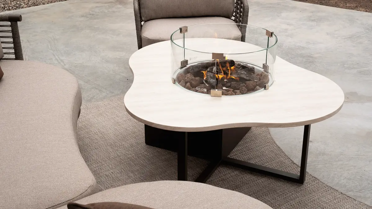 Cosiloft Novi espresso brown / stone look sfeer, Cosi, bbqkopen.nl