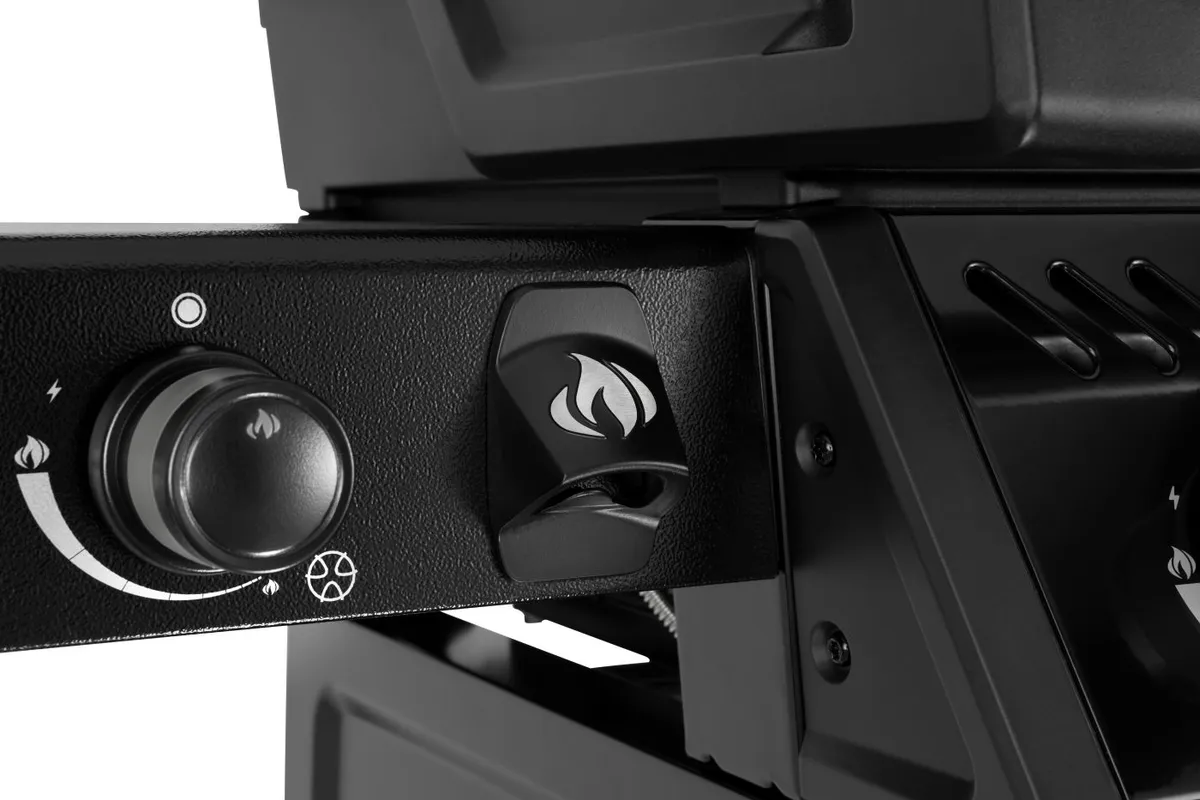 Freestyle 425 4 hfdbr.zijbrndr zwrt detail barbecue, Napoleon, bbqkopen.nl