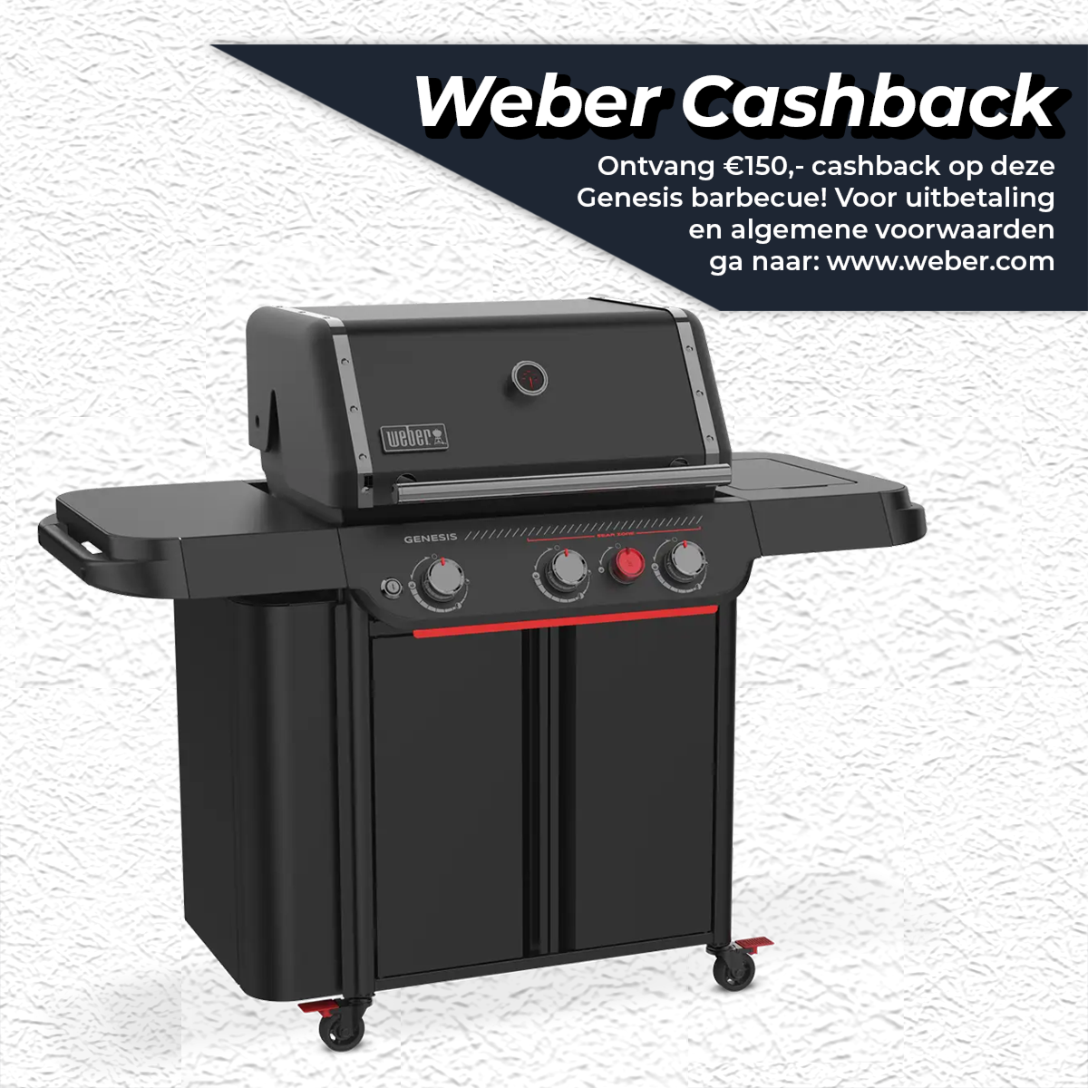 Gasbarbecue genesis e-330wr stealth met draaispit - afbeelding 1