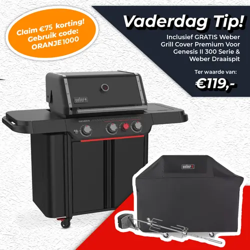Gasbarbecue genesis e-330wr stealth met draaispit