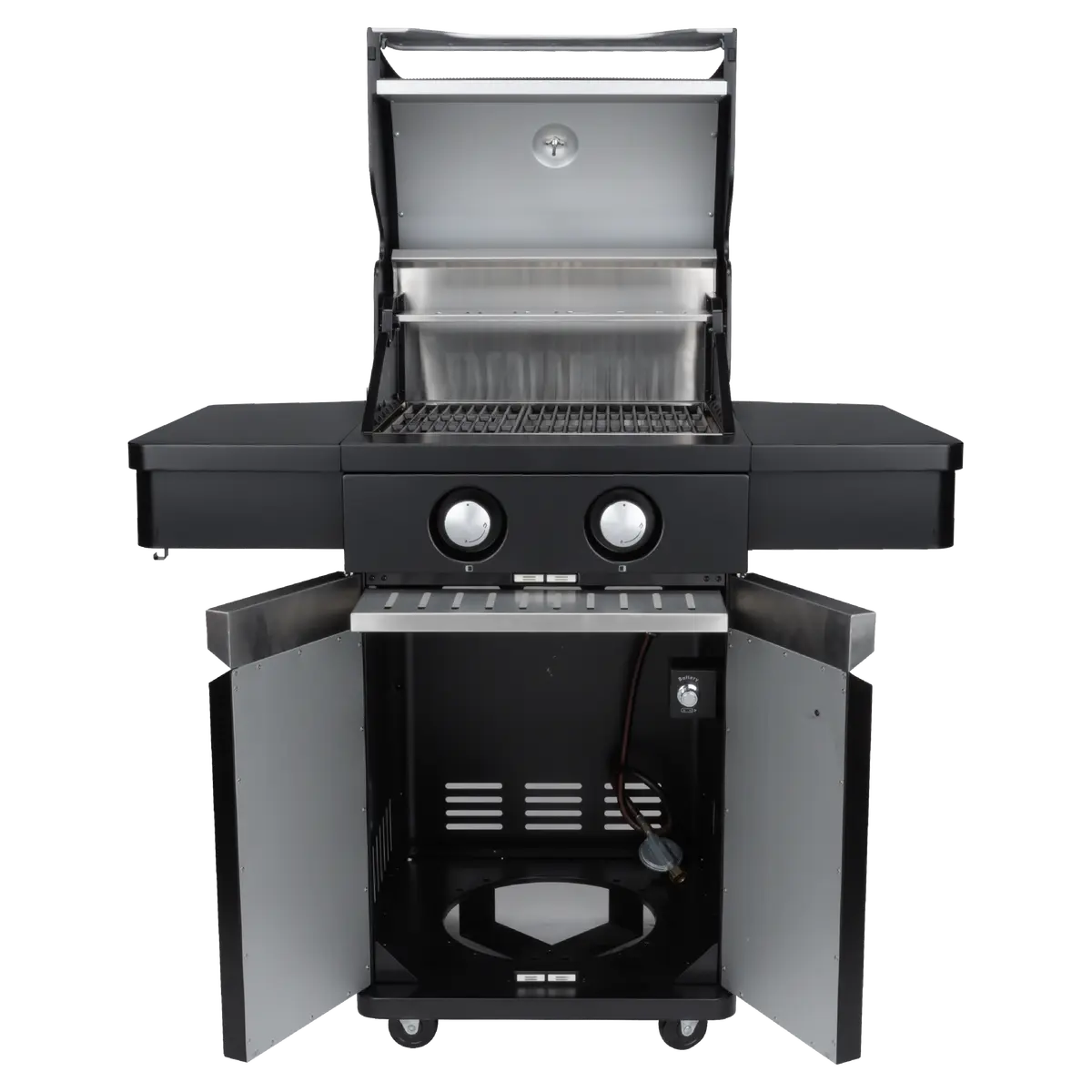 Gasbarbecue Leonardo 2-Branders - Open, Boretti, BBQkopen