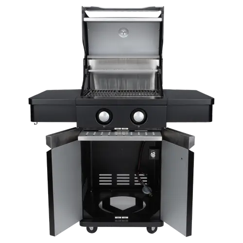 Gasbarbecue Leonardo 2-Branders - Open, Boretti, BBQkopen