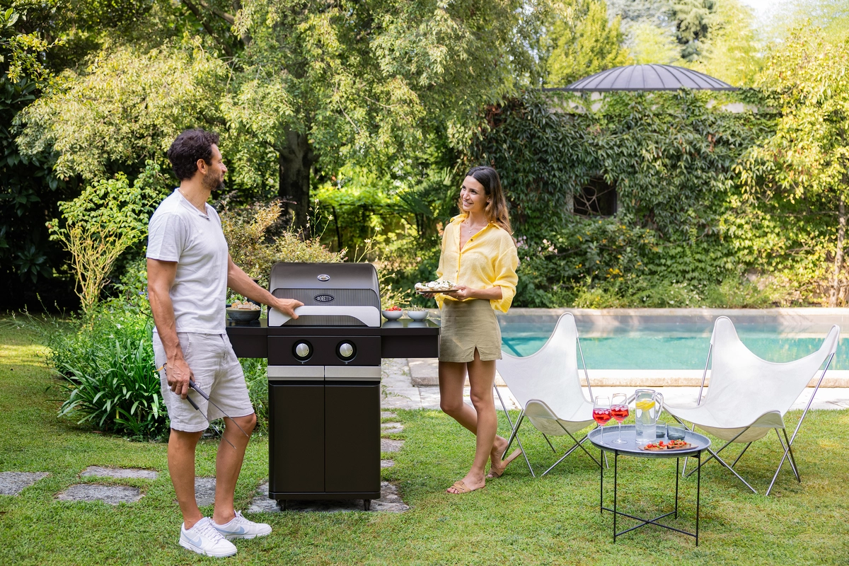 Gasbarbecue Leonardo 2-Branders - Sfeerbeeld, Boretti, BBQkopen