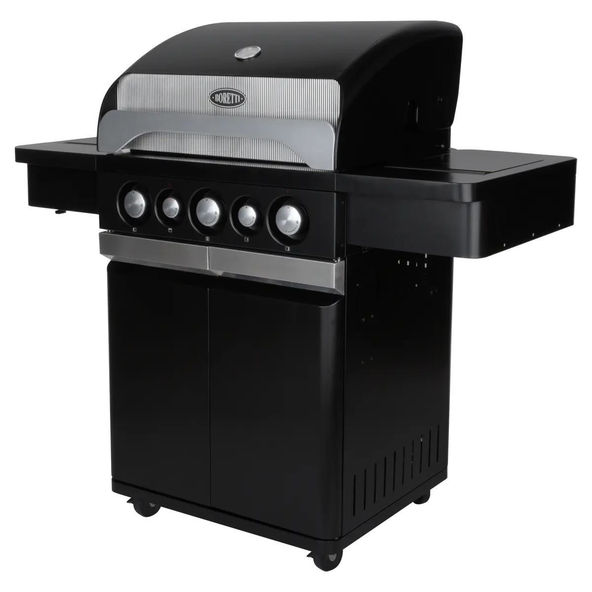 Gasbarbecue Leonardo 3-Branders - Schuin, Boretti, BBQkopen
