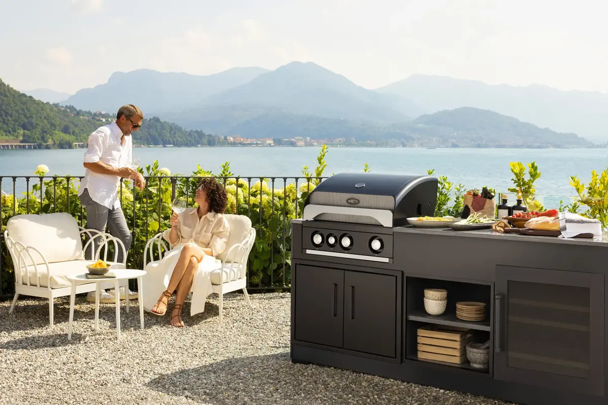 Gasbarbecue top leonardo 3-branders sfeer, Boretti, bbqkopen.nl