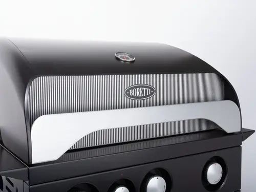 Gasbarbecue top leonardo 3-branders detail, Boretti, bbqkopen.nl