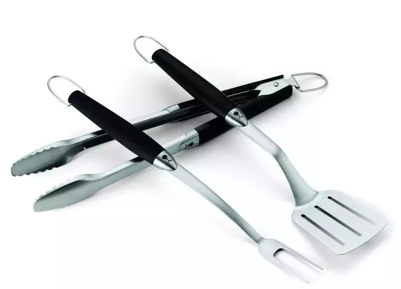 Weber Premium Tool Set - Driedelig, roestvrij staal, zwart