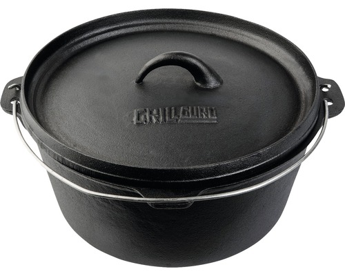 Grill Guru Cast Iron Dutch Oven Large, Grill Guru, www.bbqkopen.nl