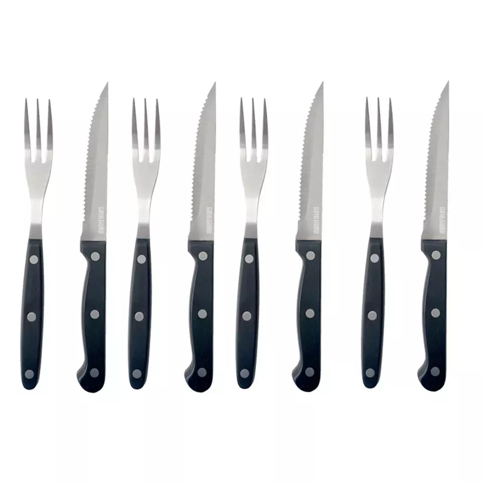 Grill Guru Knife & Fork Set (Set 2x 4pcs)