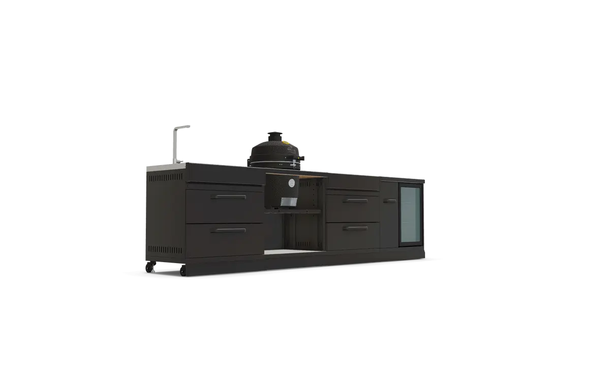 Grllr 4-delige buitenkeuken schuinaanzicht, GRLLR, bbqkopen.nl