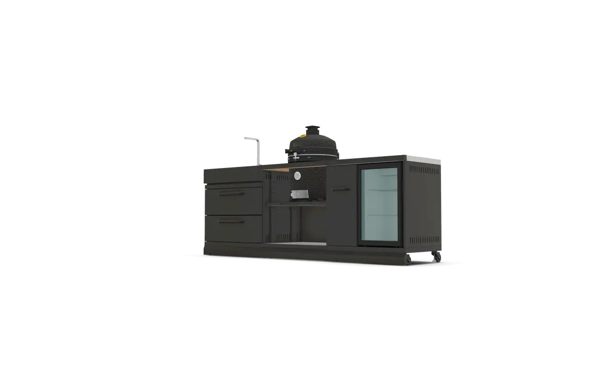 Grllr buitenkeuken 3-delig schuinaanzicht, GRLLR, bbqkopen.nl