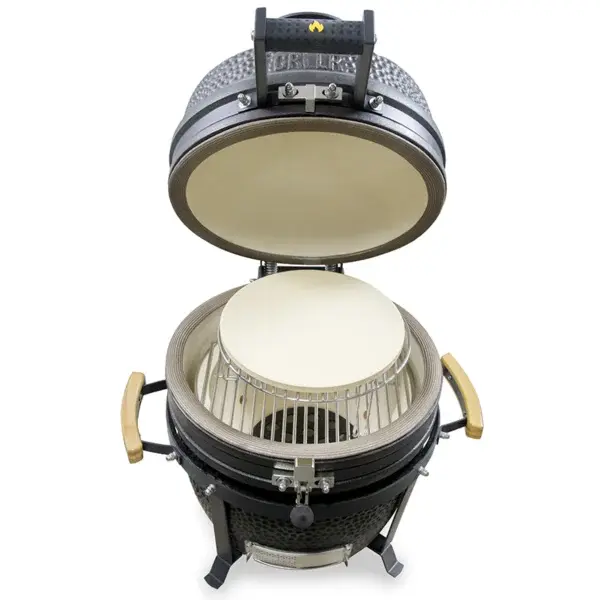 GRLLR Ember Classic 16 inch Charcoal Black with stand bovenaanzicht, Grllr, bbqkopen