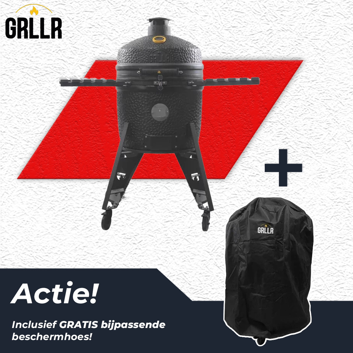 GRLLR Ember PRO 23 Charocal Black Kamado BBQ Mat Zwart - afbeelding 1