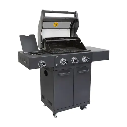 GRLLR Prime G3S 3 Burner Gas Barbecue with Side Burner schuin, Grllr, bbqkopen.nl