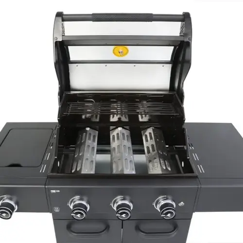 GRLLR Prime G3S 3 Burner Gas Barbecue with Side Burner detail open, Grllr, bbqkopen.nl