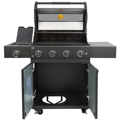 GRLLR Prime G4S 4 Burner Gas Barbecue with Side Burner open, GRLLR, bbqkopen.nl