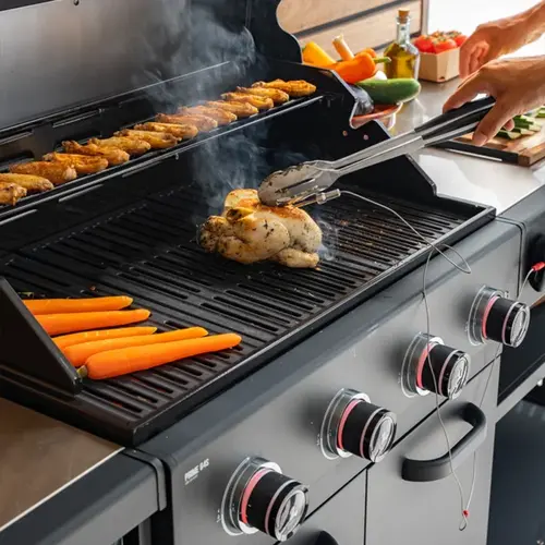 GRLLR Prime G4S 4 Burner Gas Barbecue with Side Burner sfeerfoto, GRLLR, bbqkopen.nl