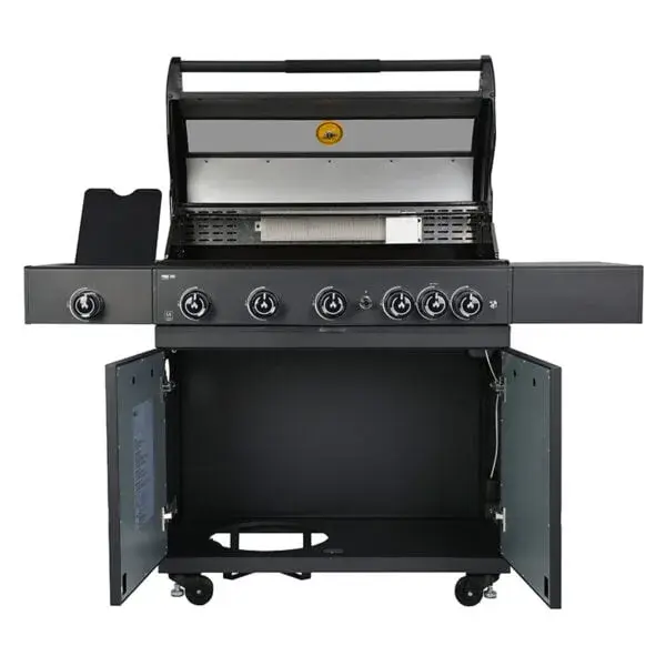 GRLLR Prime G5S 5 Burner Gas Barbecue with Back Burner and Side Burner open, Grllr, bbqkopen.nl