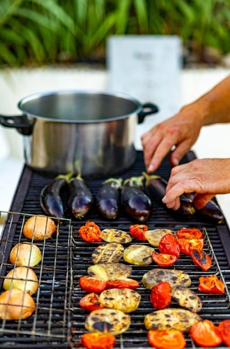 Groente- vlees- en vishouders