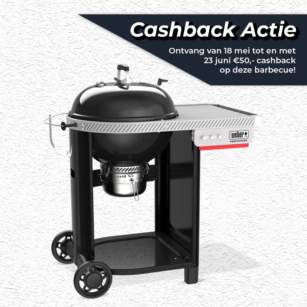 Houtskool bbq performer 57cm - afbeelding 1