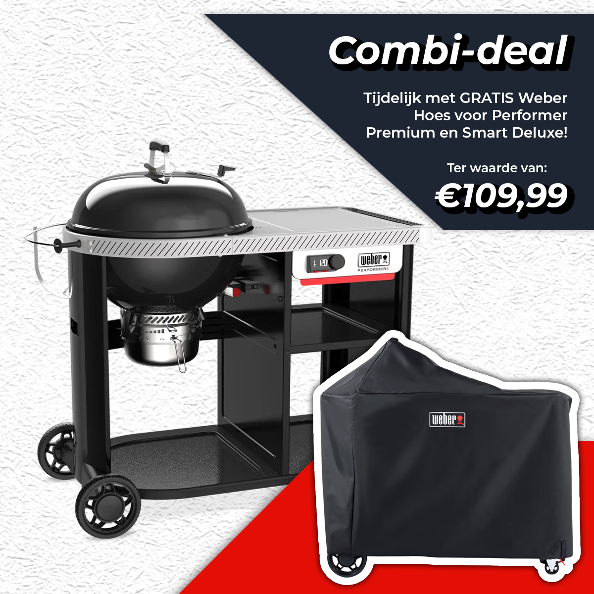 Houtskool bbq performer premium smart 57 - afbeelding 1