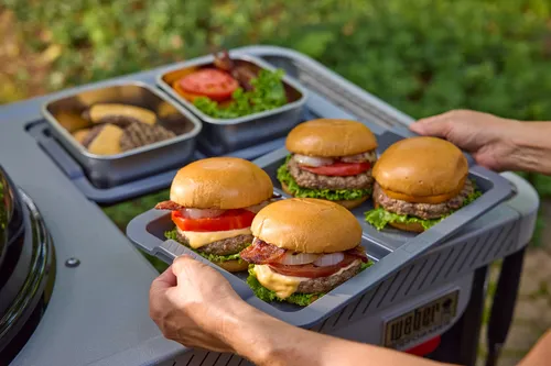 Houtskool bbq performer premium smart 57 details caddy, Weber, bbqkopen.nl