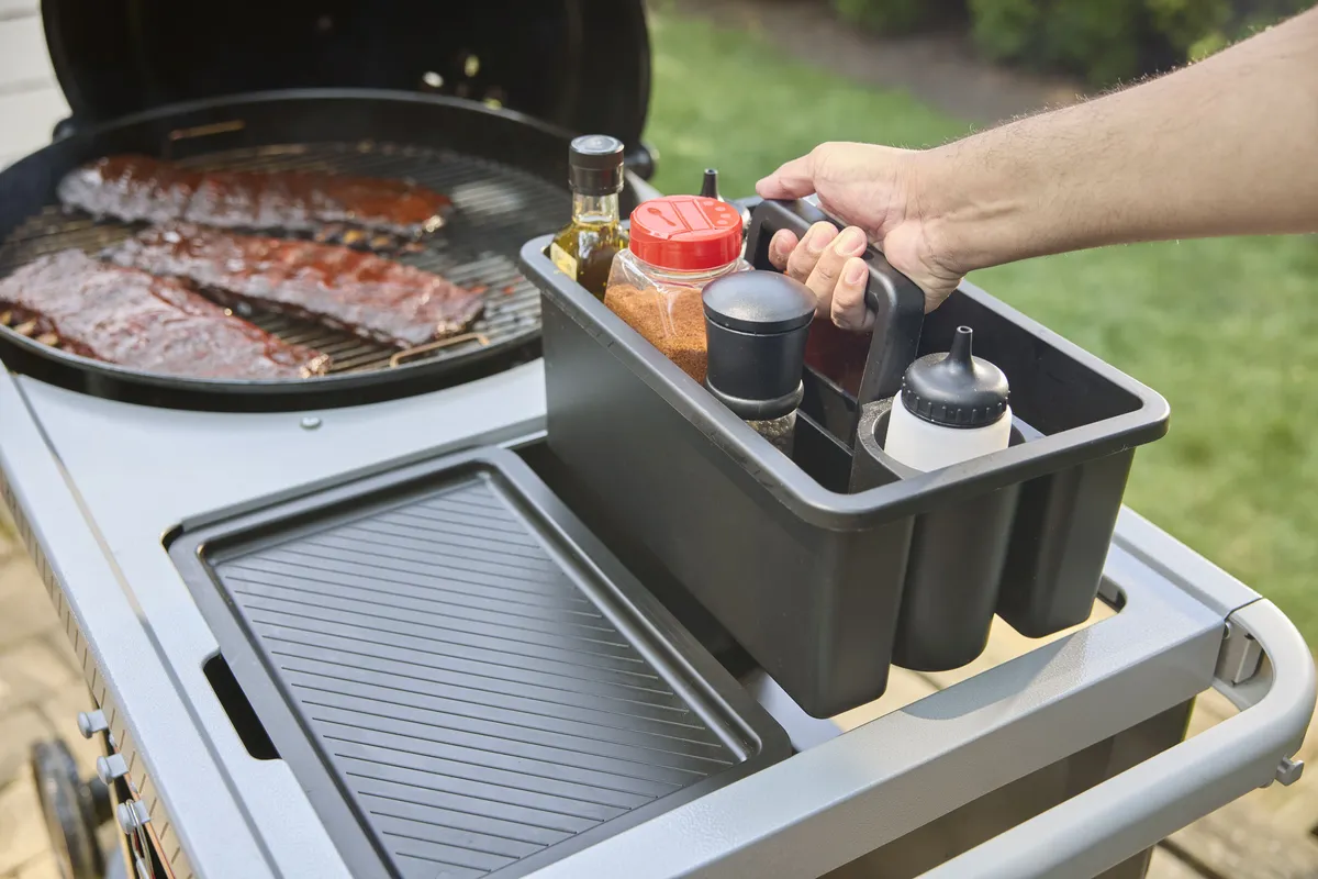 Houtskool bbq performer premium smart 57 detail caddy, Weber, bbqkopen.nl