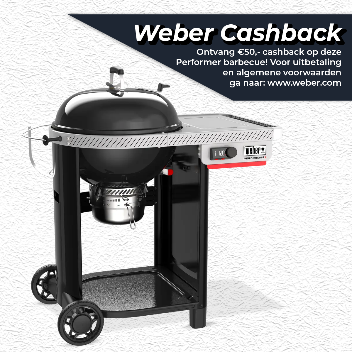Houtskool bbq performer smart 57cm - afbeelding 1