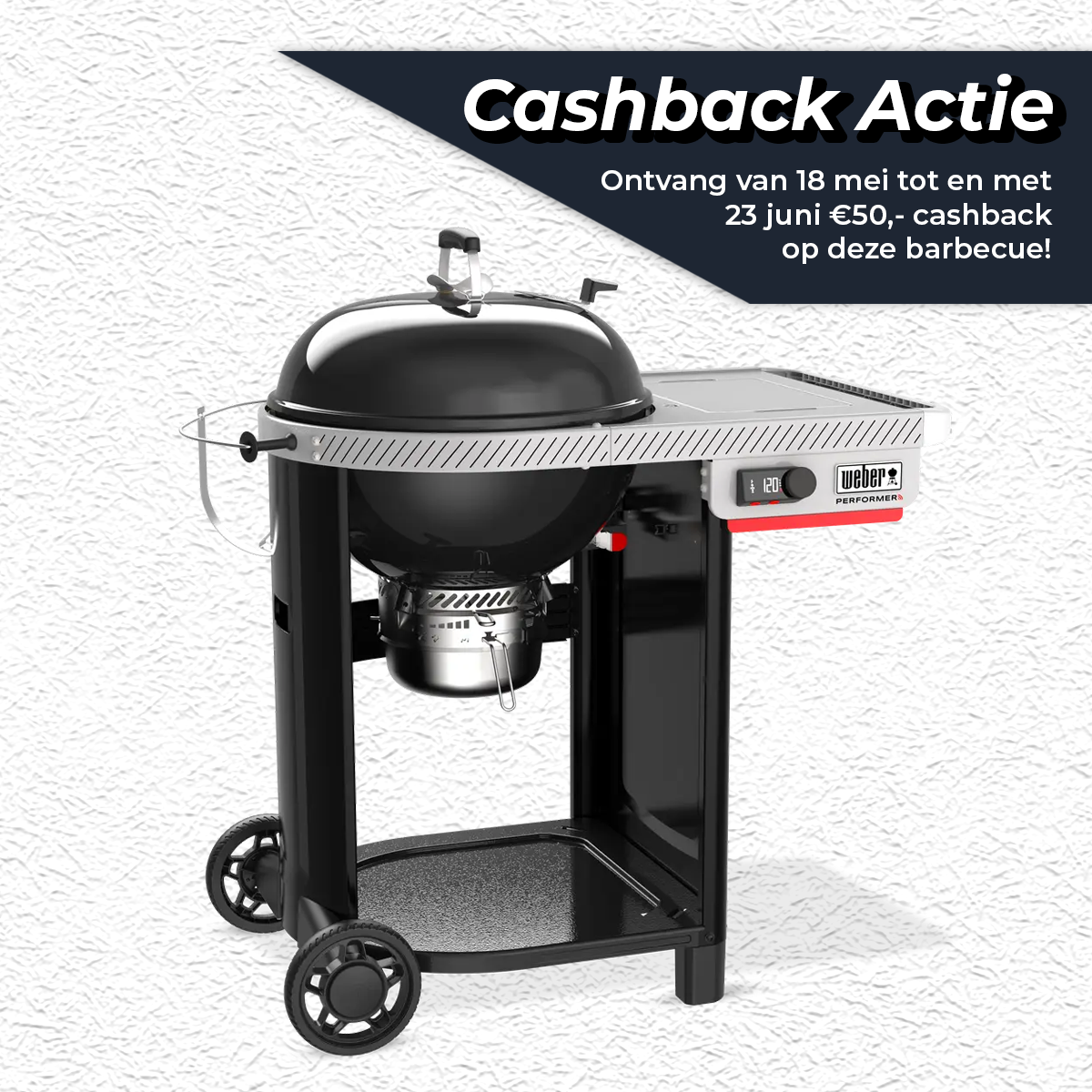 Houtskool bbq performer smart 57cm - afbeelding 1
