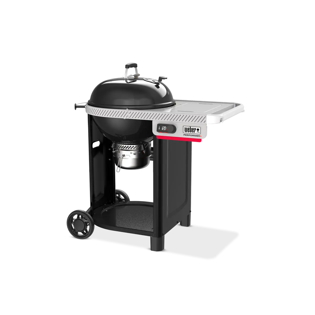 Houtskool bbq performer smart 57cm schuin, Weber, bbqkopen.nl