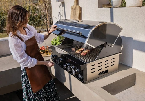 Imperatore Nero Gasbarbecue 4 Burners Built-In Gun Metal sfeer 3, Boretti, BBQkopen