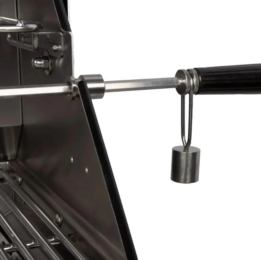 Imperatore Nero Gasbarbecue 4 Burners Built-In Gun Metal detail, Boretti, BBQkopen