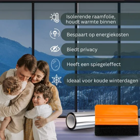 Isolerende Raamfolie – HR++ Spiegelend Anti-Inkijk – 120 × 200 cm redenen, verbo, bbqkopen.nl