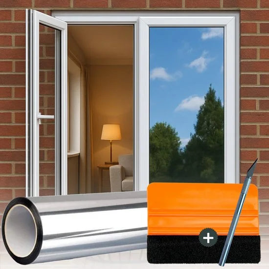 Isolerende Raamfolie – HR++  Spiegelend Anti-Inkijk – 120 × 300 cm, verbo, bbqkopen.nl