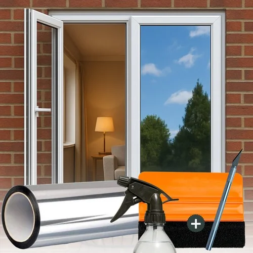 Isolerende Raamfolie – HR++ Spiegelend Anti-Inkijk – 75 × 200 cm, verbo, bbqkopen.nl
