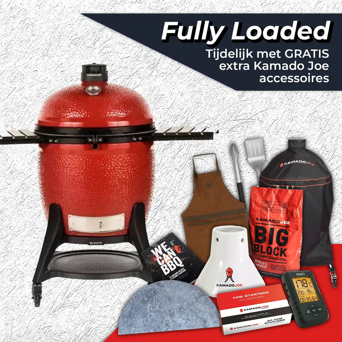 Kamado Joe Big Joe III Fully Loaded, Kamado Joe, BBQkopen