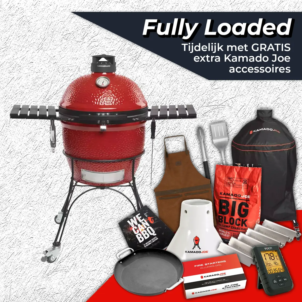Kamado Joe Classic II Fully Loaded, Kamado Joe, BBQkopen