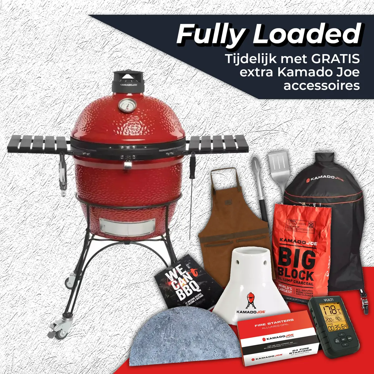 Kamado Joe Classic II Fully Loaded, Kamado Joe, BBQkopen