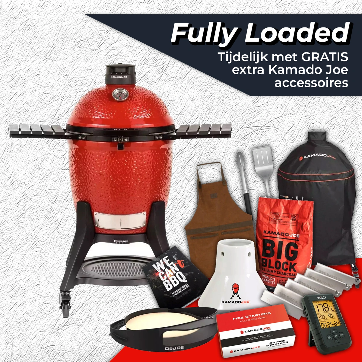 Kamado Joe Classic III Fully Loaded, Kamado Joe, BBQkopen